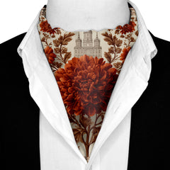 AMARANTH SILK ASCOT AND POCKET SQUARE SET – PREMIUM COLLECTION