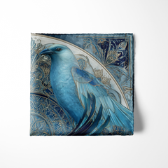 CELESTE SILK POCKET SQUARE