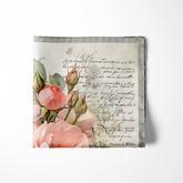 ANTIQUE ROSE SILK POCKET SQUARE