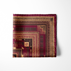 MANDALA FORT SILK POCKET SQUARE