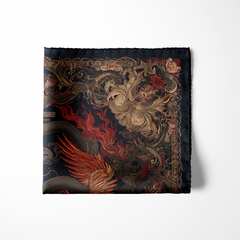 DRAVON SILK POCKET SQUARE