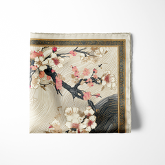 HANAMI SILK POCKET SQUARE