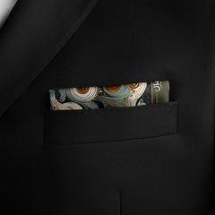 VERMILLION SILK POCKET SQUARE