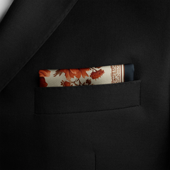 AMARANTH SILK POCKET SQUARE