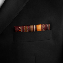 CARAVAN SILK POCKET SQUARE