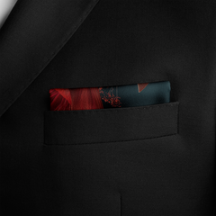 FLAREBLOOM SILK POCKET SQUARE