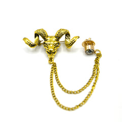 GOLDEN MARKHOR BROOCH