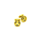 MONET DIAMOND AND GOLD CUFFLINKS