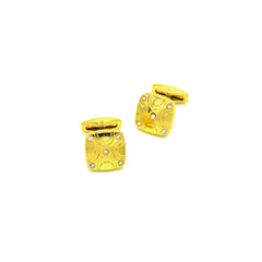 CARAT DIAMOND AND GOLD CUFFLINKS