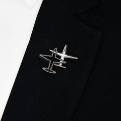 SILVER SPARKLING BROOCH