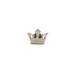 SILVER CROWN BROOCH