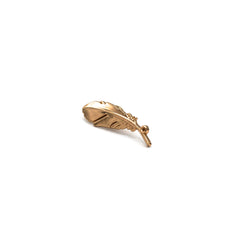 GOLDEN ROYAL LEAF BROOCH