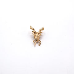 GOLDEN ANTIQUE MARKHOR BROOCH