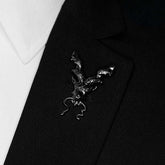 BLACK MARKHOR BROOCH