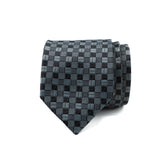 GRAPHITE CHECK TIE