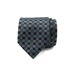 GRAPHITE CHECK TIE