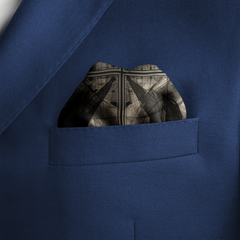 RAVEN SILK POCKET SQUARE