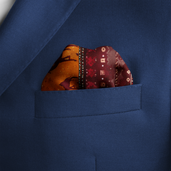 CARAVAN SILK POCKET SQUARE
