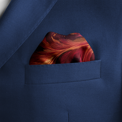 EMBER SILK POCKET SQUARE
