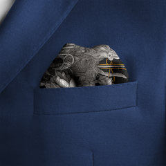 TECHFLORA SILK POCKET SQUARE