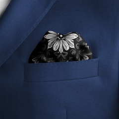 OBSIDIAN SILK POCKET SQUARE