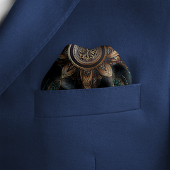 BARZIN SILK POCKET SQUARE