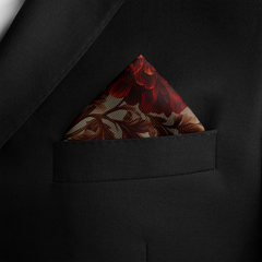 AMARANTH SILK POCKET SQUARE