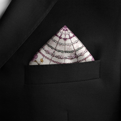 ARAQEL SILK POCKET SQUARE