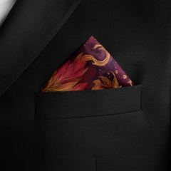 EMBER SILK POCKET SQUARE