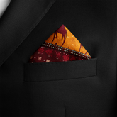 CARAVAN SILK POCKET SQUARE