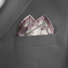 ARAQEL SILK POCKET SQUARE