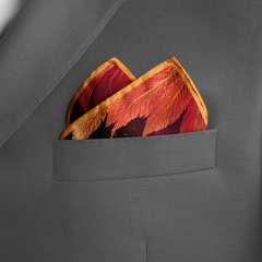 EMBER SILK POCKET SQUARE