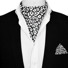 LEOPARD SILK ASCOT AND POCKET SQUARE SET – PREMIUM COLLECTION