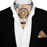 Ascot and Pocket Square Set | Ascot and Pocket Square | Black Wolf
