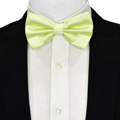 Silk Bow Tie | Light Green Bow Tie | Black Wolf