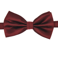 BORDEAUX VINE TEXTURE SILK BOW TIE