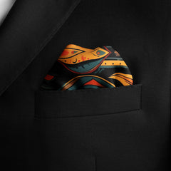 ETHNIC ANTIQUES SILK POCKET SQUARE