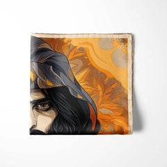 Men's Pocket Squares | Print Pocket Square | Black Wolf