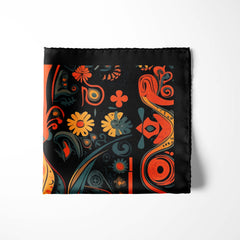 ETHNIC ANTIQUES SILK POCKET SQUARE