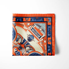INDIAN VINTAGE SILK POCKET SQUARE