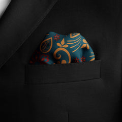 LUXURY FLORAL SILK POCKET SQUARE