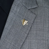 GOLD JOKER MASK BROOCH