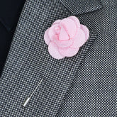 PINK FLORAL LAPEL PIN