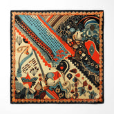 Printed Pocket Square | Unique Pocket Square | Black Wolf