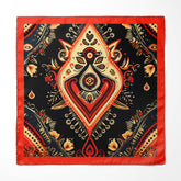 WINTER ETHNIC SILK POCKET SQUARE