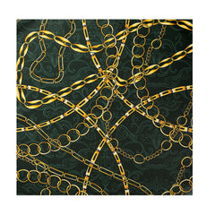 LOOP CHAIN SILK ASCOT AND POCKET SQUARE SET – PREMIUM COLLECTION