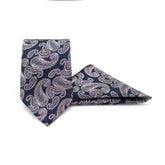 ROYAL PAISLEY TIE AND POCKET SQUARE SET