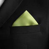 PISTACHIO GREEN SILK POCKET SQUARE