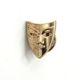 GOLD JOKER MASK BROOCH