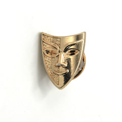 GOLD JOKER MASK BROOCH